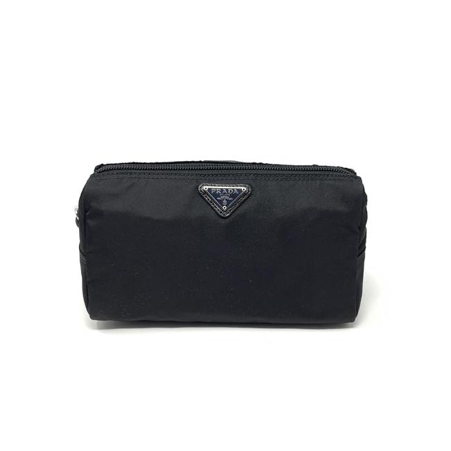 Prada Black Nylon Cosmetic Bag