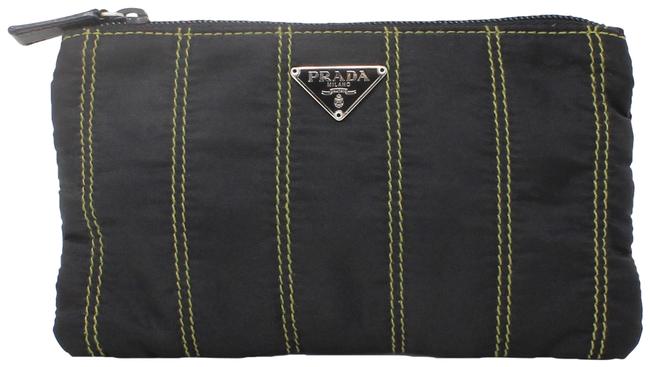 Prada Black Nylon Zip Wallet