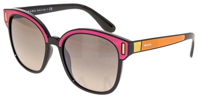 Prada Black Pink 05u Tapestry Square Pr05us Orange Color Sunglasses