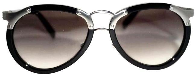 Prada Black Silver Aviator Spr 01t 1ab 0a7 Sunglasses