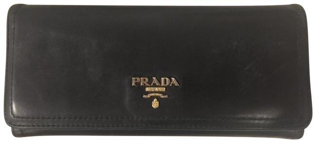 Prada Black Soft Calf 1 Wallet