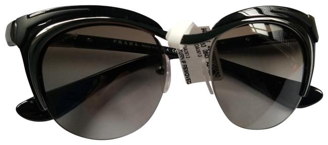 Prada Black Spr 610 Dixie Car Hotrod 1950s 50s Pinup Rockabilly Sunglasses