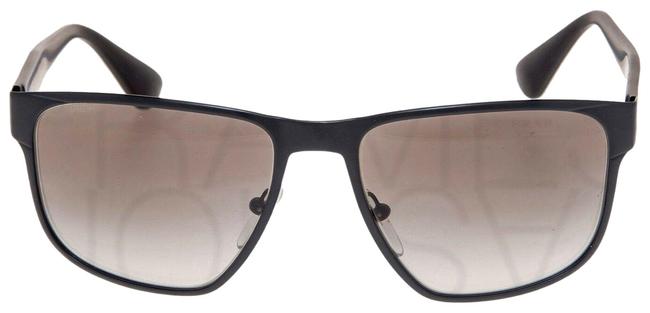 Prada Black Square Pr55ss Brushed Sport Modern 55ss Unisex Sunglasses