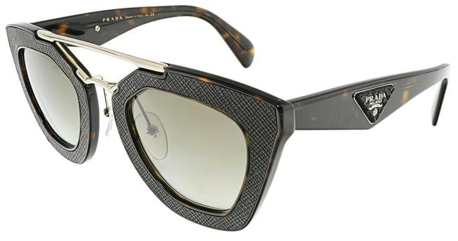 Prada Black Womens Gradient Ornate Geometric Sunglasses
