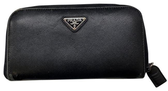 Prada Black Zip Wallet