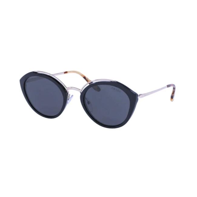 Prada BlackGold Rounded 18us Conceptual BlackPale Sunglasses