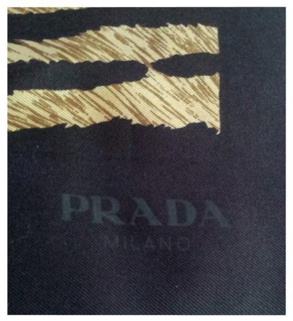 Prada BlackLeopard Prints Scraf ScarfWrap