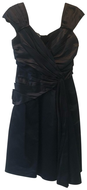 Prada Blue Black Abito Mid length Cocktail Dress6 S