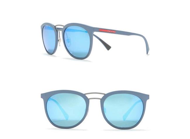 Prada Blue Phantos 54mm Rounded Sunglasses