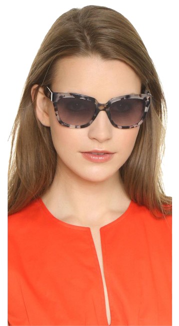 Prada Blue Spotted Gradient Lens Black Sunglasses