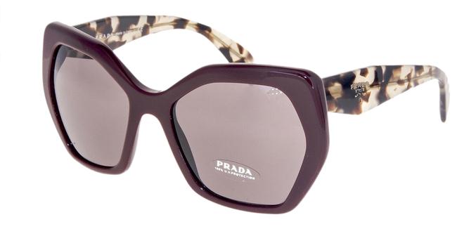 Prada Bordeaux Sand Havana Handbag Purple Oversized 16r Pr16rs Sunglasses