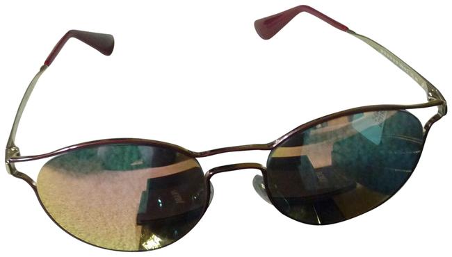 Prada BordeauxGold phantos Catwalk 62ss53 Mirrored Sunglasses