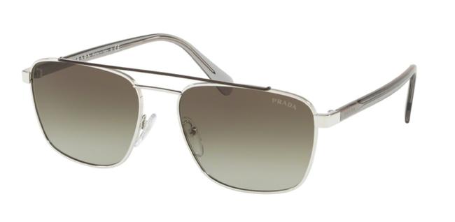 Prada Brown and Silver 61us Y7b502 Sunglasses