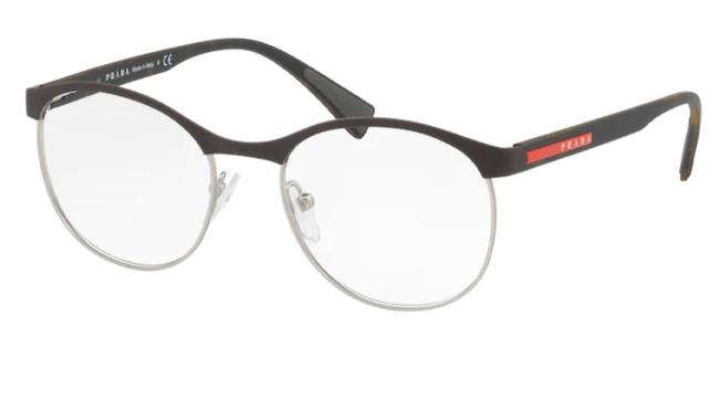 Prada Brown Eyeglasses Vps50i 53 Vy21o1