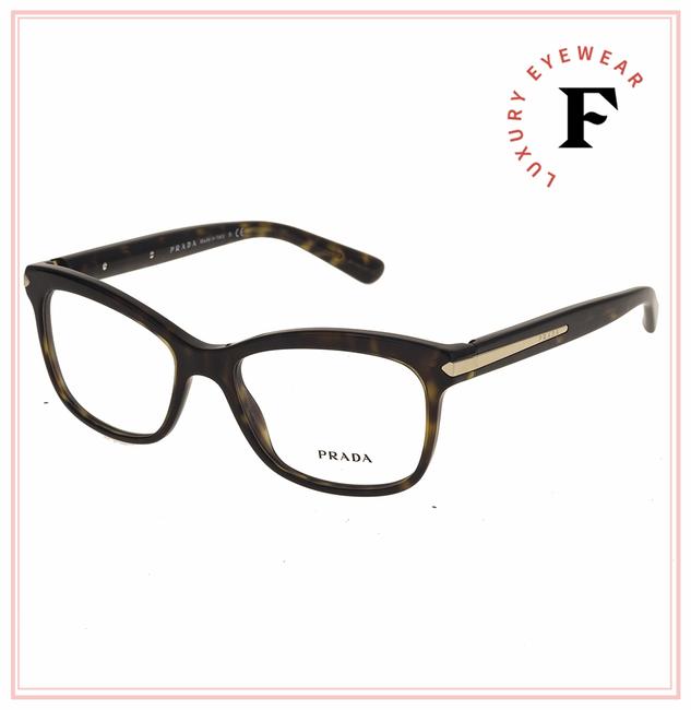 Prada Brown Havana Pr10rv Rx Optical Frame Square 53 Mm 10r Sunglasses