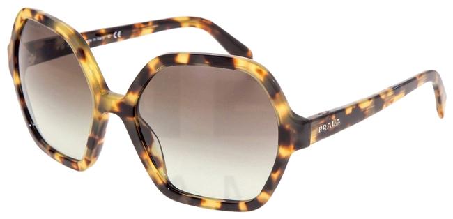 Prada Brown Havanna Soft Pop 06s Geometric Women Pr06s Sunglasses