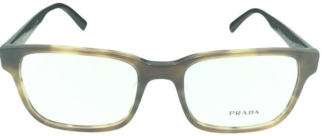 Prada Brown Marble Square Vpr 06u f Vyq 101 Rx Eyeglasses