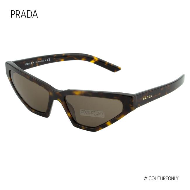Prada Brown New Small Havana Slim Cat Eye Spr12v 2au bc1 Sunglasses