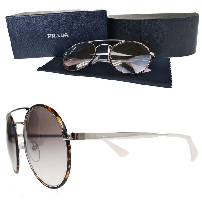Prada Brown Pink Milano Eye Wear Metal Sunglasses