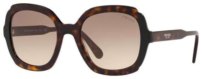 Prada HavanaBrown Pr16us 3913d0 Tortoise Shell Square Sunglasses