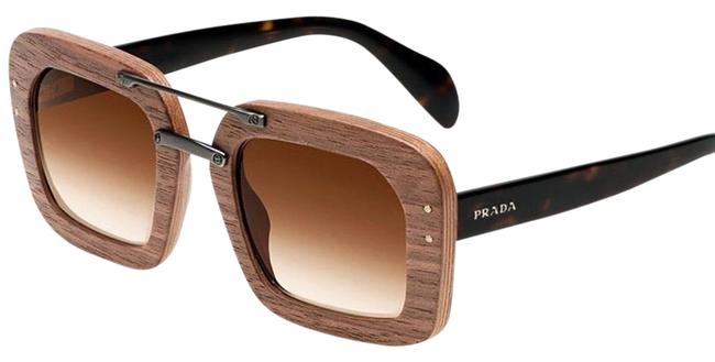 Prada Brown Raw Sunglasses