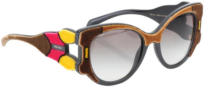 Prada Brown Spr10u Velvet Tapestry Eyewear Sunglasses