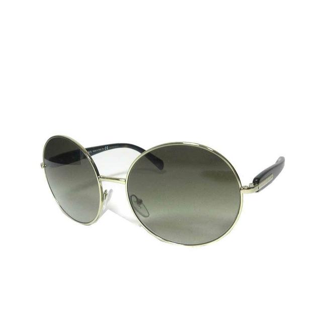 Prada Brown Spr58v Havana Lettering Logo Plastic Metal Frame Sunglasses