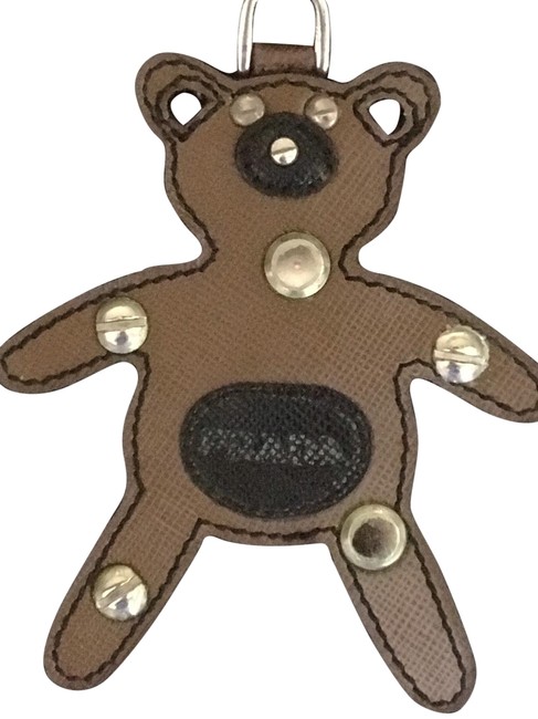 Prada BrownBlack Teddy Bear Bag Charm