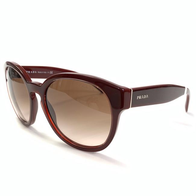 Prada Burgundy Spr 18r Uan 0a6 Gradient Sunglasses
