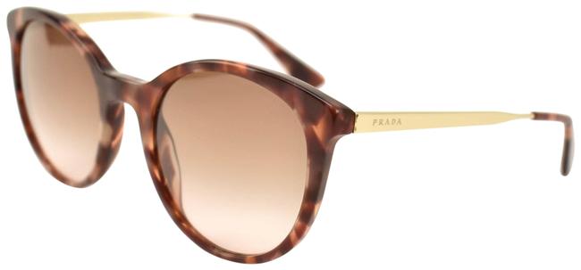 Prada Cinema Rose Tortoise Logo Qt Sunglasses