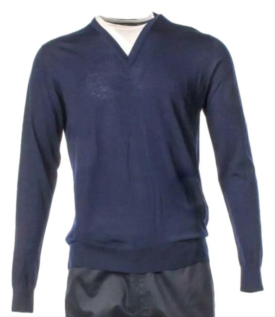 Prada Crew Neck Black and White Sweater