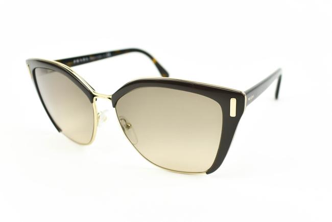 Prada Gold MetalLogo T Sunglasses