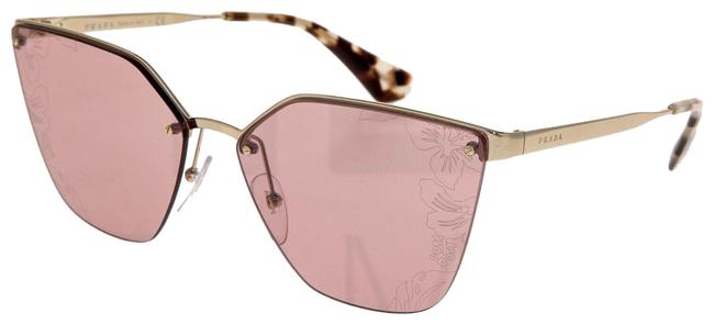 Prada Gold Pink Cinema Flower Hibiscus 68t Cat Eye Pr68ts Sunglasses