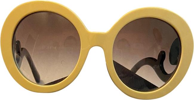 Prada GoldBlack Baroque Sunglasses
