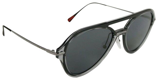 Prada Gray Plastic Frame Logo with Polarized Lenses Sps04t Sunglasses
