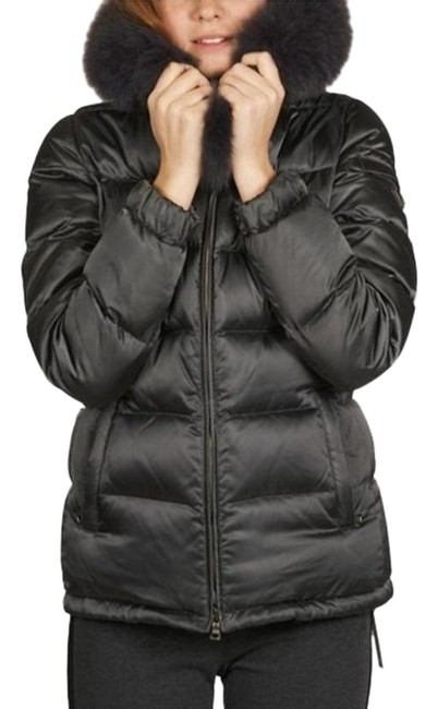 Prada Gray Womens Winter Fall Warm Fox Down Fur Jacket Coat8 M