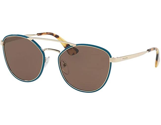 Prada Green Brown Pr63ts sl58c1 55 Sunglasses