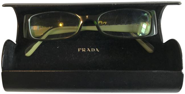 Prada Green FramesLeather Case Sunglasses