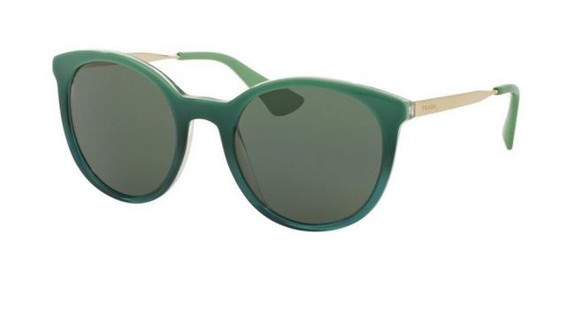 Prada Green Spr 17sf 55 Ufu3o1 Sunglasses