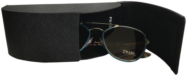 Prada Green Womens Framed Aviator Sunglasses