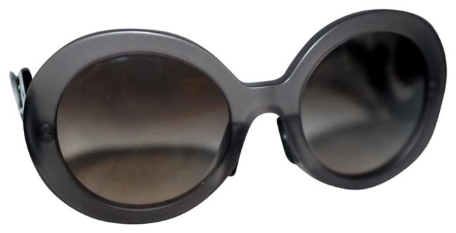 Prada Grey Baroque Round Sunglasses