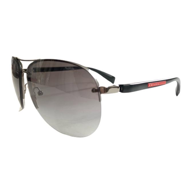 Prada Grey Gradient Sport Sps 56m 5av 3m1 Gunmetal With Sunglasses