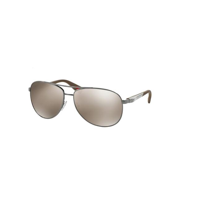 Prada GunmetalGold Mirror 51os 5av1c0 Sunglasses