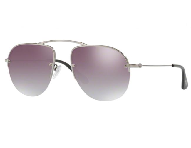 Prada Gunmetal Pr58os 5av6t2 Sunglasses
