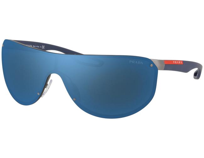 Prada Gunmetal Rubber Sport Ps61us 9p19p1 40Blue Sunglasses