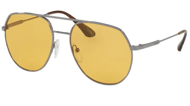 Prada Gunmetal Spr55u 54 5av0b7 Sunglasses