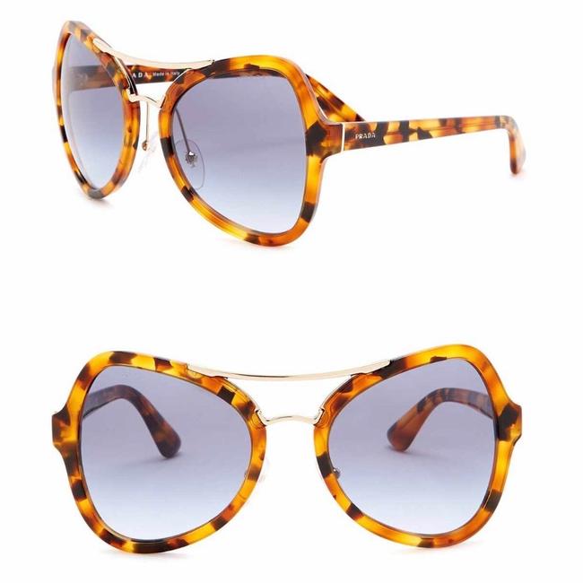 Prada Havana Catwalk 55mm Butterfly Sunglasses