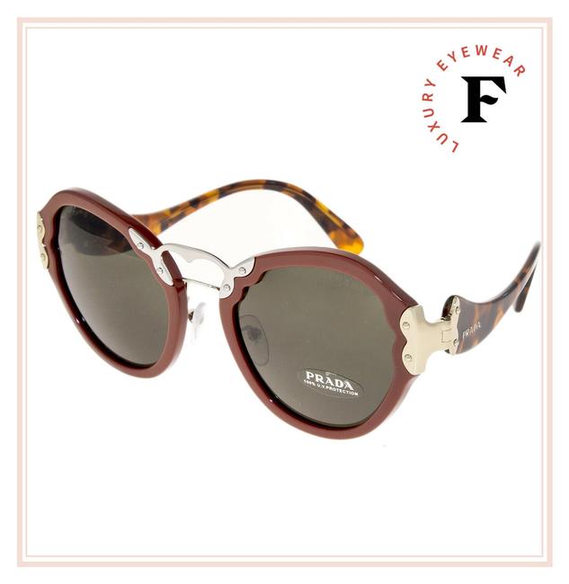 Prada Havana Red Brick Wanderer Pr09ts Tortoise Green 09t Sunglasses