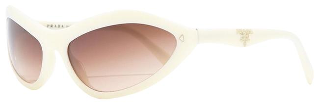 Prada Ivory Brown Swing 05n Pr05ns Slim Geometric Fashion Sunglasses