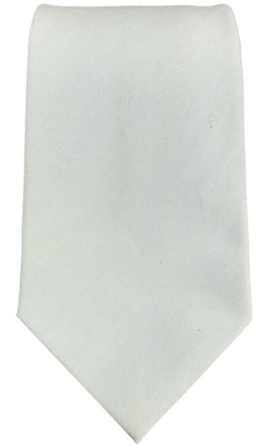 Prada Light Blue Solid Cotton Blend Tie